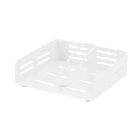 Серветниця Ardesto Midori 18х18х6.5см, метал, біла (AR0906W)