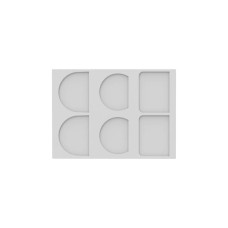 Форма для випікання Silikomart Chablon Buche 96x73 - 87x70 - 96x73 h 2 мм (CHA06 CHABLON BUCHE)