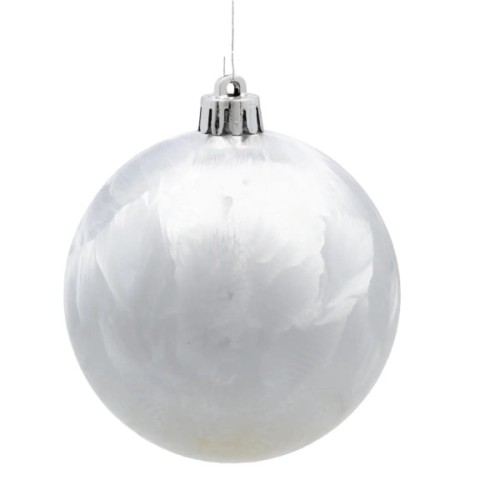 Ялинкова іграшка Chomik пластикові кульки 3 шт, 8см, сріблясті (5900779893870_1)