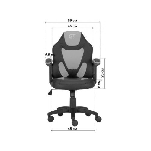 Крісло ігрове GT Racer X-1414 Black/Black Suede (X-1414 Fabric Black/Black Suede)