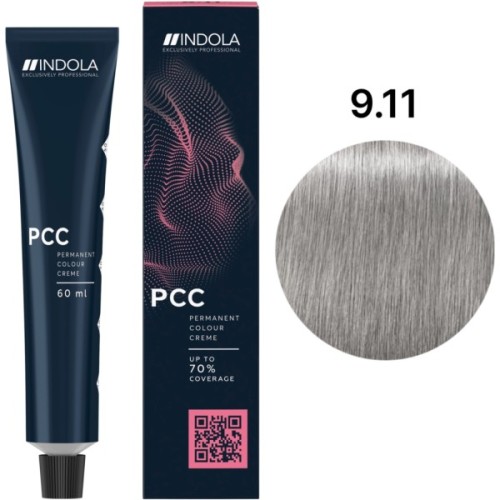 Фарба для волосся Indola Permanent Caring Color 9.11 - Дуже світлий попелястий блонд (4045787930023)