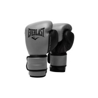 Боксерські рукавички Everlast PowerLock Boxing Training Gloves P00002305 сірий, чорний 12 унцій (009283608538)
