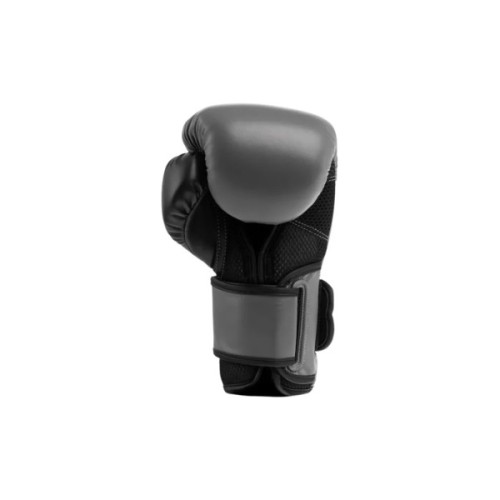 Боксерські рукавички Everlast PowerLock Boxing Training Gloves P00002305 сірий, чорний 12 унцій (009283608538)