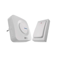 Дверний дзвінок EMOS бездротовий P5729 живлення від мережі 220В з кнопкою BATTERY-FREE (P5729)