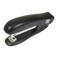 Степлер Buromax пластиковий, 12 аркушів, (скоби №10), 88 х 44 х 22 мм, чорний (BM.4126-01)