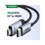Кабель мультимедійний DisplayPort M to HDMI M 1.0m V2.0 4K60Hz DP119 black Ugreen (15773)