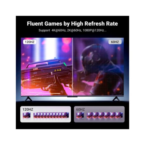 Кабель мультимедійний DisplayPort M to HDMI M 1.0m V2.0 4K60Hz DP119 black Ugreen (15773)