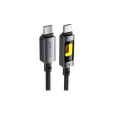 Дата кабель USB-C to USB-C 1.2m 60W black Acefast (6974316284666)