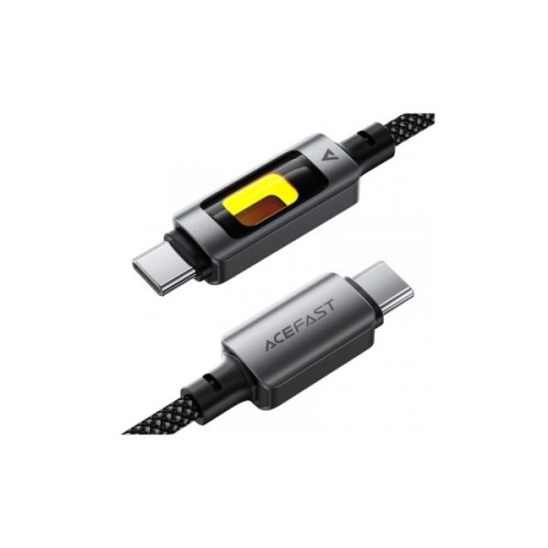 Дата кабель USB-C to USB-C 1.2m 60W black Acefast (6974316284666)