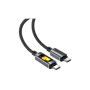 Дата кабель USB-C to USB-C 1.2m 60W black Acefast (6974316284666)