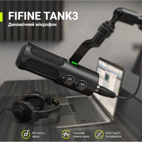 Мікрофон Fifine Tank 3 USB/XLR Black (Tank3)