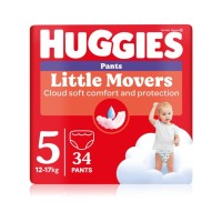 Підгузки Huggies Little Movers/Pants 5 (12-17 кг) для хлопчиків 34 шт (5029053564289)