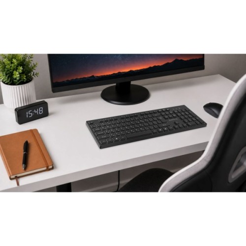 Клавіатура REAL-EL RK-725W Wireless/Bluetooth Black (EL123100061)
