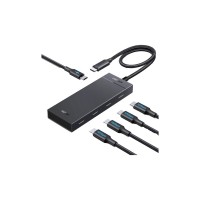 Концентратор Ugreen USB-C to 4xUSB-C 3.2 Gen2 10Gbps + PD CM806 black (55334)