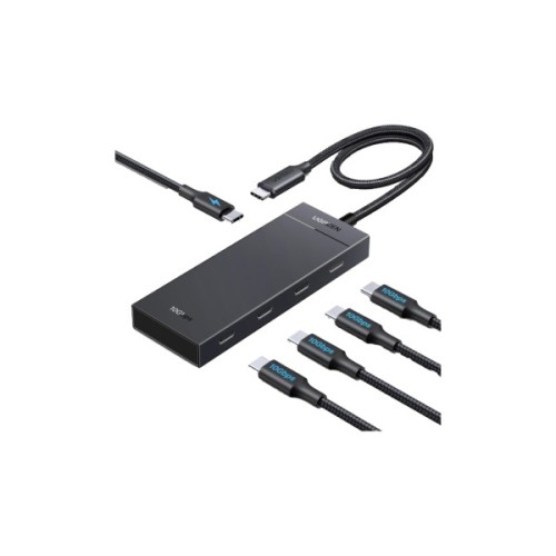 Концентратор Ugreen USB-C to 4xUSB-C 3.2 Gen2 10Gbps + PD CM806 black (55334)