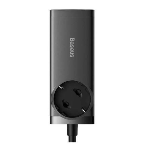 Зарядний пристрій Baseus AC + 2xUSB-C 100W + 2xUSB + cable USB-C to USB-C 100W 1.0m black (PSZM000401)