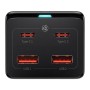 Зарядний пристрій Baseus AC + 2xUSB-C 100W + 2xUSB + cable USB-C to USB-C 100W 1.0m black (PSZM000401)