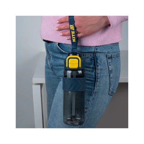 Поїльник-непроливайка Kite 800 мл, сіро-жовта (K25-1234-1)