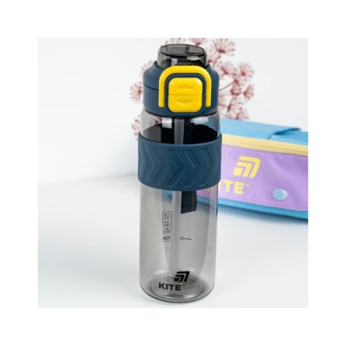 Поїльник-непроливайка Kite 800 мл, сіро-жовта (K25-1234-1)