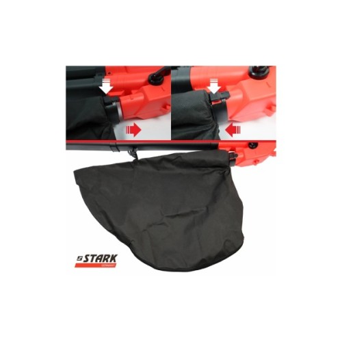 Пилосос садовий Stark LBV-30 повітродувка-пилосос, 3000Вт, 75м/с, 40л (330012100)