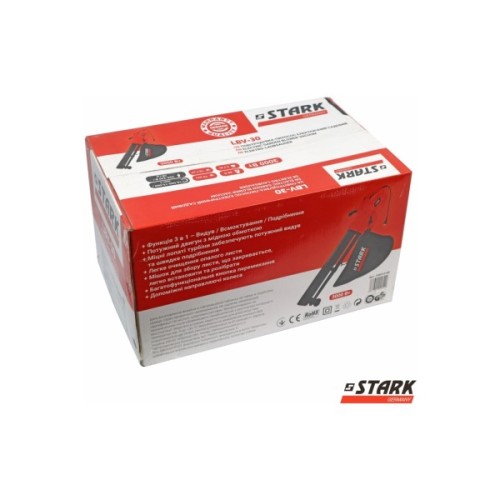 Пилосос садовий Stark LBV-30 повітродувка-пилосос, 3000Вт, 75м/с, 40л (330012100)