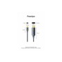 Кабель мультимедійний USB-C to HDMI M 1.5m 4K60Hz + USB-C F power gray Vention (ABLHG)