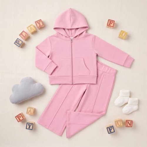 Спортивний костюм дитячий Breeze на блискавці з капюшоном (21207-164G-pink)