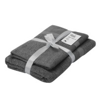 Рушник Ardesto набір махрових Splendid 50х90 см, 70х140 см, 2шт, 100% бавовна, сірий темний (ART2359DG)