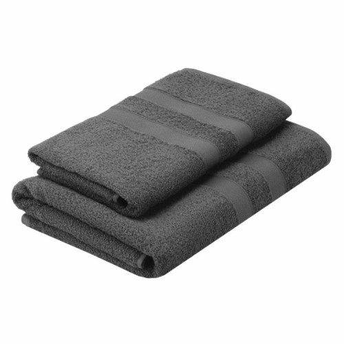 Рушник Ardesto набір махрових Splendid 50х90 см, 70х140 см, 2шт, 100% бавовна, сірий темний (ART2359DG)