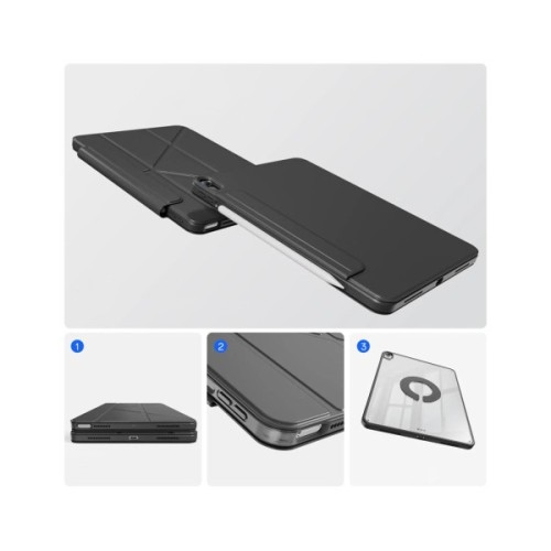 Чохол до планшета BeCover Ultra Slim Origami Flex Apple iPad Air 11" M4 2026 Black (715181)