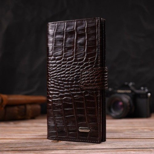 Гаманець Canpellini З натуральної шкіри Коричневий (21915)