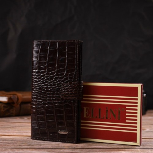 Гаманець Canpellini З натуральної шкіри Коричневий (21915)