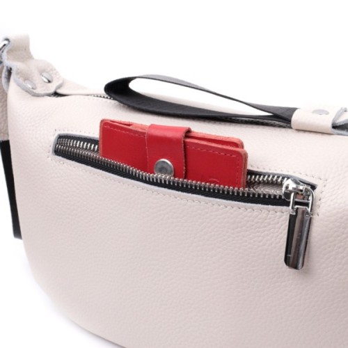 Сумка Vintage Жіноча через плече з натуральної шкіри Біла (22616)