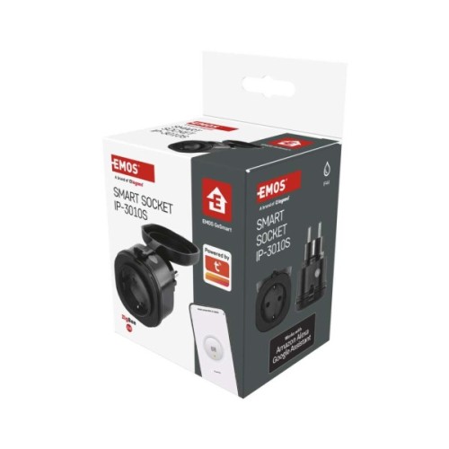 Розумна розетка WIFI P5534 GoSmart, ZigBee 3.0, IP44 EMOS (P5534)