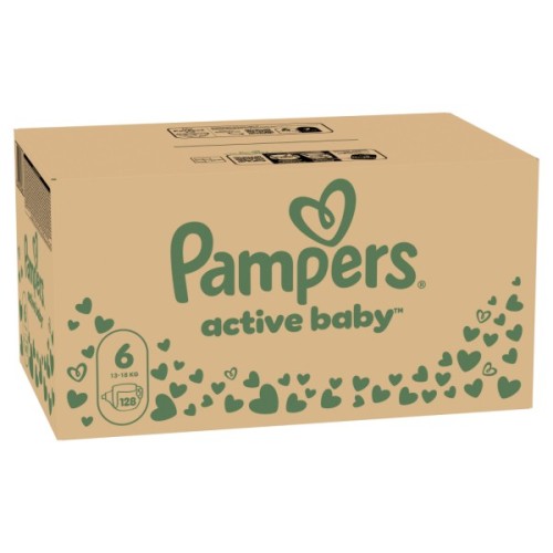 Підгузки Pampers Active Baby Розмір 6 (Extra Large) 13-18 кг 128 шт (8006540032688)