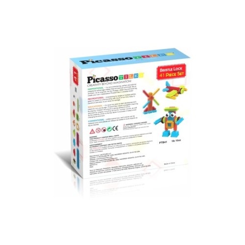 Конструктор Picasso Tiles Hedgehog Building Blocks Set 41 деталь (817338027384)