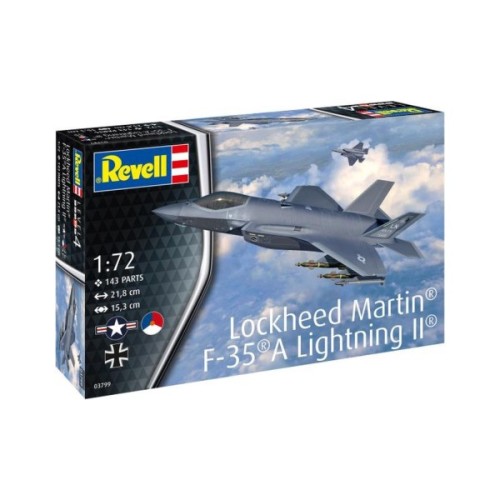 Збірна модель Revell Літак Lockheed Martin F-35A Lightning II, рівень 4, 1:72 (RVL-03799)