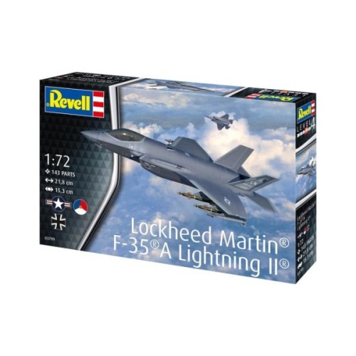 Збірна модель Revell Літак Lockheed Martin F-35A Lightning II, рівень 4, 1:72 (RVL-03799)