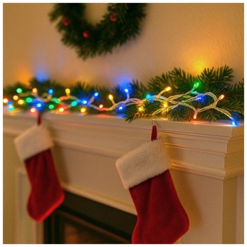 Гірлянда ColorWay LED 200 20 м (8 режимів) різнокольорова (прозорий кабель) USB (CW-G-200L20UTMC)