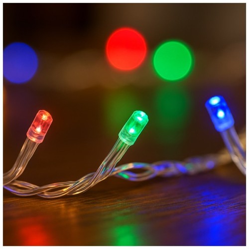 Гірлянда ColorWay LED 200 20 м (8 режимів) різнокольорова (прозорий кабель) USB (CW-G-200L20UTMC)