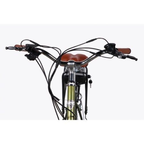 Електровелосипед Dorozhnik 28" eRETRO Vbr FR рама-19" 36B 13А*г 500Вт 2026 темно-зелений (ELB-D-28-110)