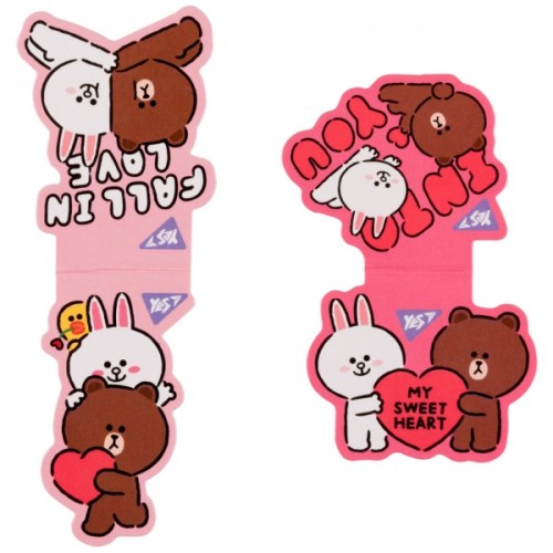 Закладки для книг Yes магнітні Line Friends Sweet heart, 2шт (708107)