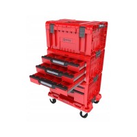 Ящик для інструментів QBRICK SYSTEM набір на платформі, 21", 525*345*885, SYSTEM PRO Drawer Workshop Set 4 Red (Z258360PG003)