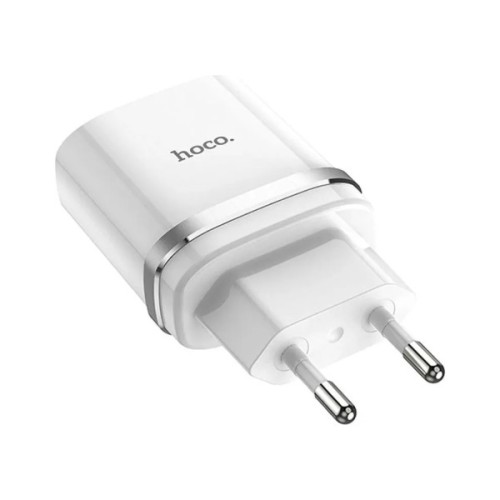 Зарядний пристрій HOCO C12Q Smart USB QC3.0 + cable USB to USB-C 18W White (6931474716309)