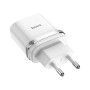 Зарядний пристрій HOCO C12Q Smart USB QC3.0 + cable USB to USB-C 18W White (6931474716309)