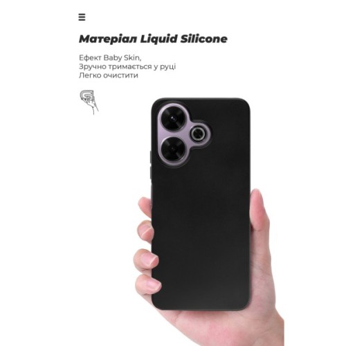 Чохол до мобільного телефона Armorstandart ICON Xiaomi Redmi 13 4G / Poco M6 4G Black (ARM78262)