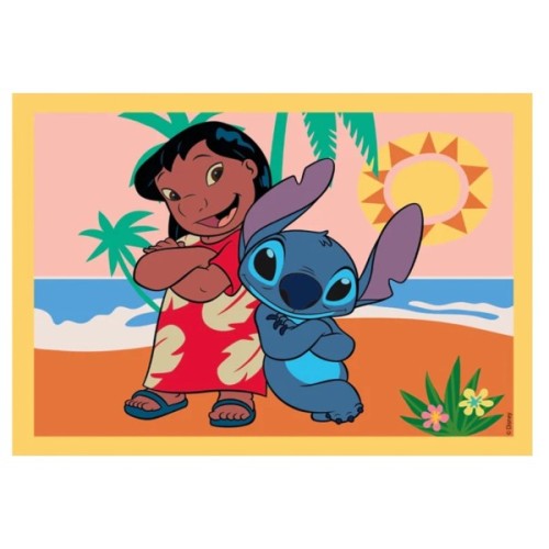 Пазл Clementoni 4 в 1 Stitch, 12,16,20 та 24 елементи (21745)