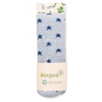 Колготки дитячі Bibaby махрові із зірочками (68379-68-grayblue)