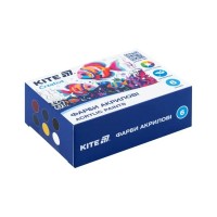 Акрилові фарби Kite Creative 6 кольорів, 20 мл (K-271)