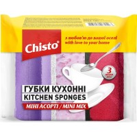 Губки кухонні Chisto Міні Асорті 3 шт. (4823098415114)